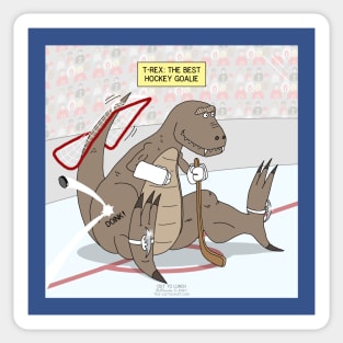 T-Rex is the Best Ice Hockey Goalie Sticker